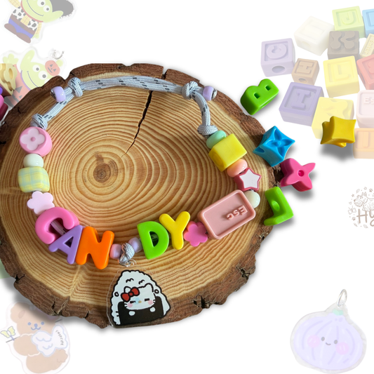Personalized Sushi Themed Lego Pet Collar - 6 Sanrio Charms for Small Dogs & Cats