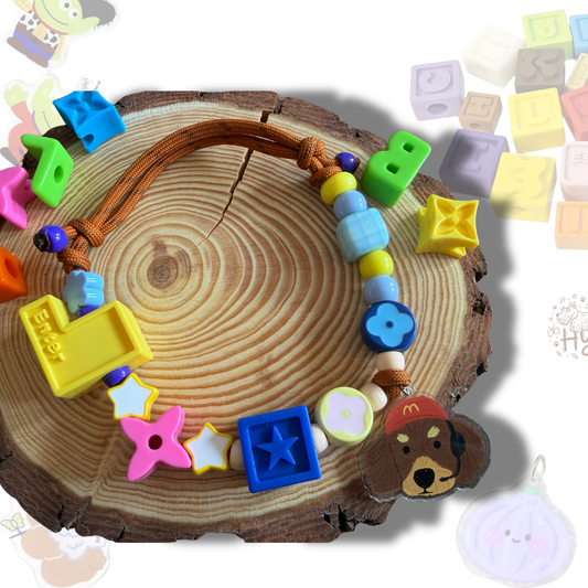 Personalized Fast Food Themed Lego Pet Collar - 5 Dog Breed Charms for Small Dogs & Cats