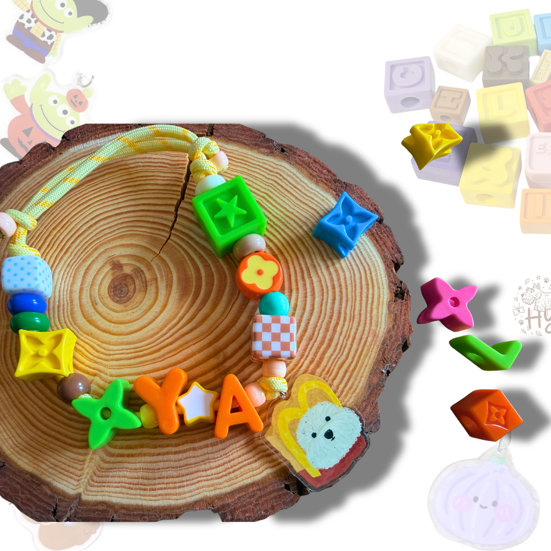 Personalized Fast Food Themed Lego Pet Collar - 5 Dog Breed Charms for Small Dogs & Cats