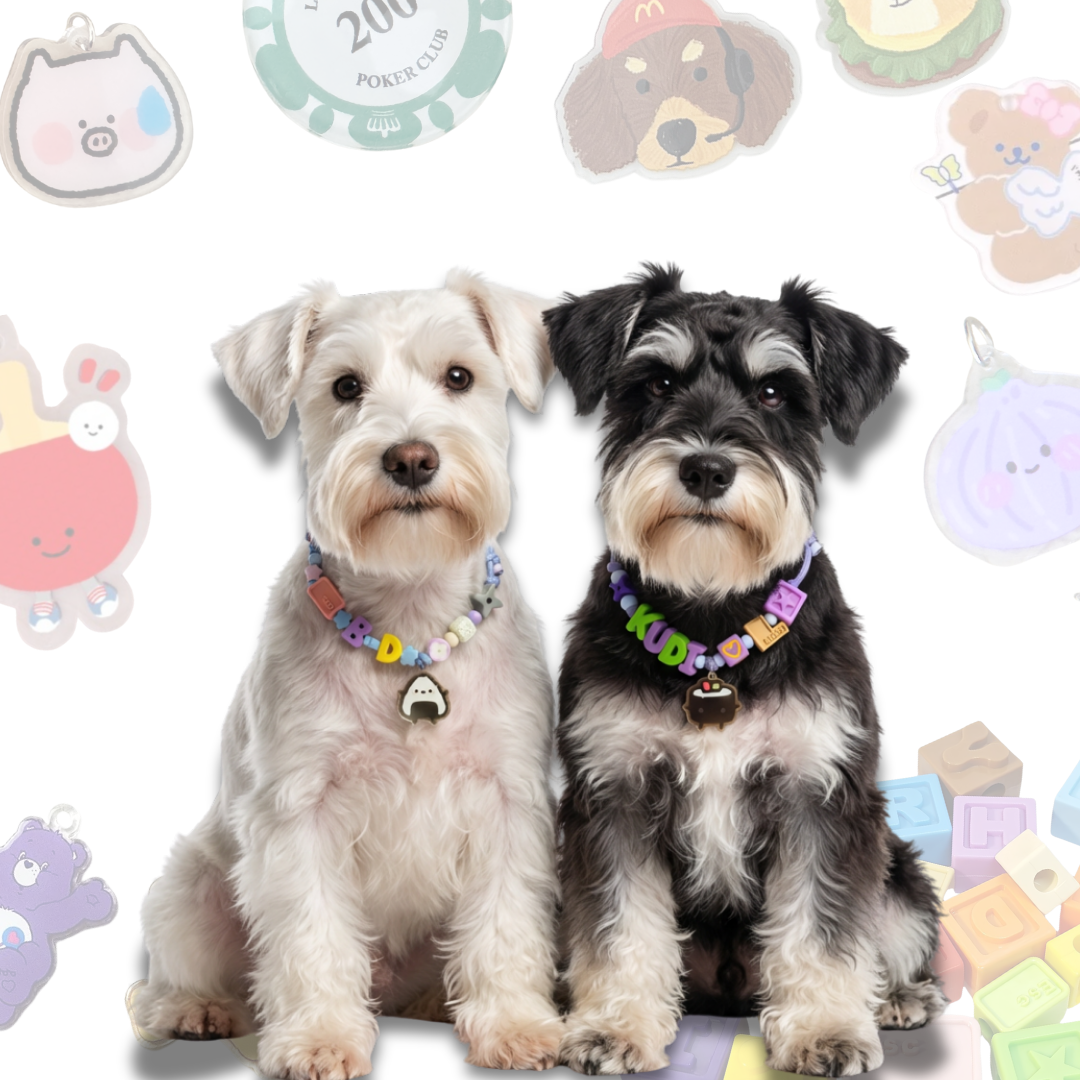 Personalized Sushi Themed Lego Pet Collar - 6 Sanrio Charms for Small Dogs & Cats