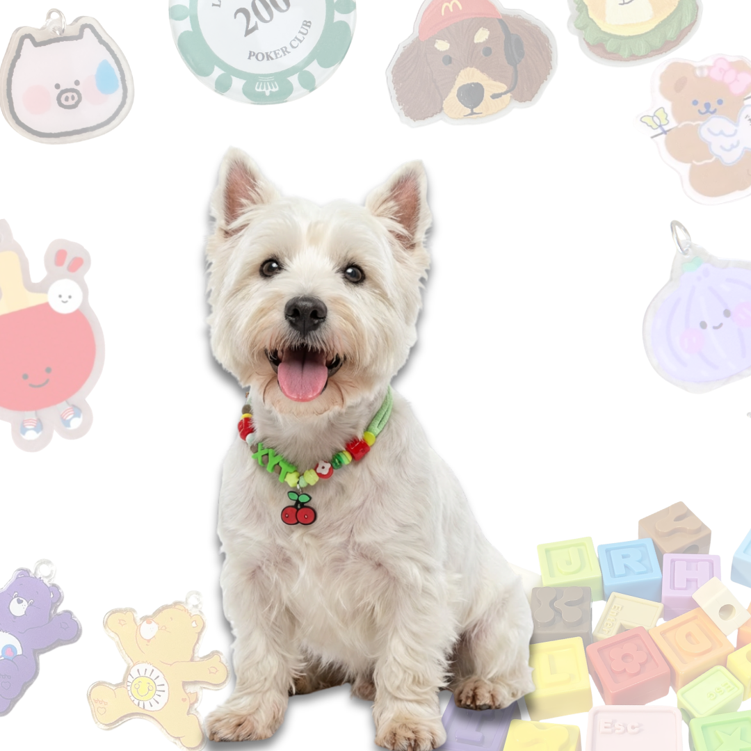 Personalized PvZ Themed Lego Pet Collar - 11 Game Charms for Small Dogs & Cats