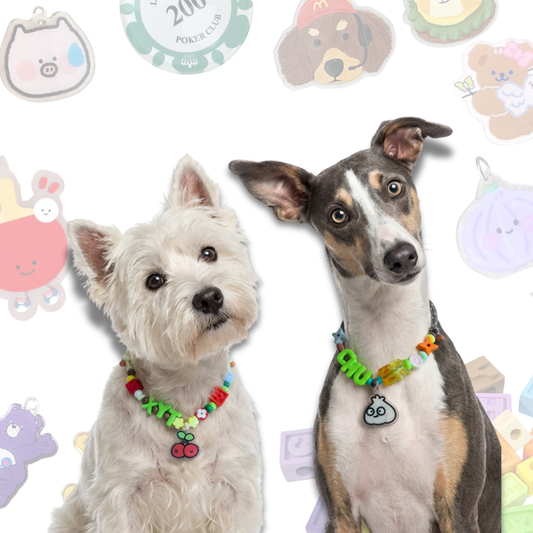 Personalized PvZ Themed Lego Pet Collar - 11 Game Charms for Small Dogs & Cats