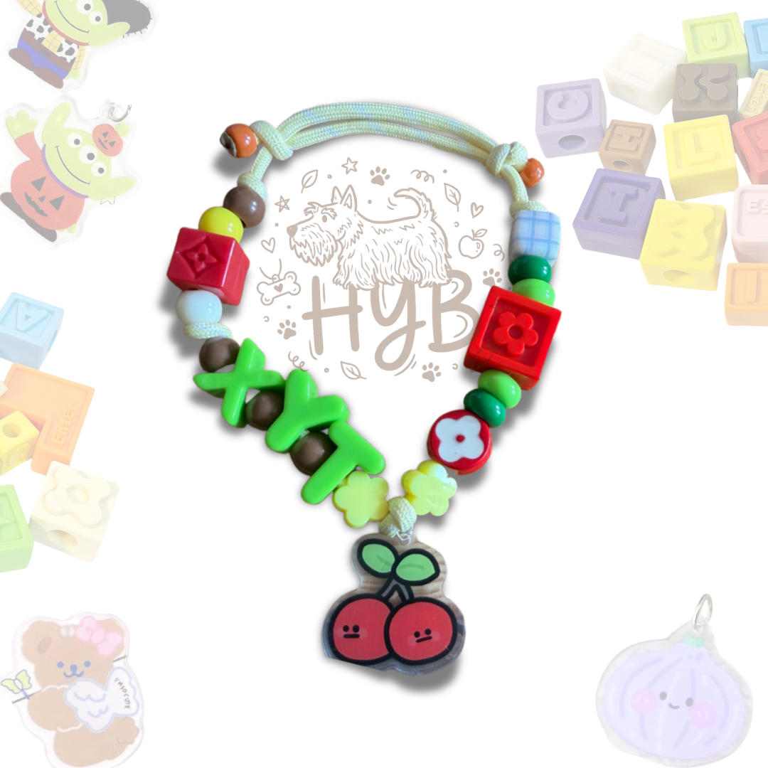 Personalized PvZ Themed Lego Pet Collar - 11 Game Charms for Small Dogs & Cats