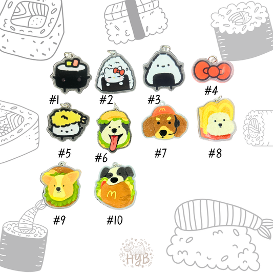 Customized Pet Collar|Mc Dog & Sushi Charms|Step 2: Choose your Favorite Charms