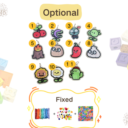 Personalized PvZ Themed Lego Pet Collar - 11 Game Charms for Small Dogs & Cats